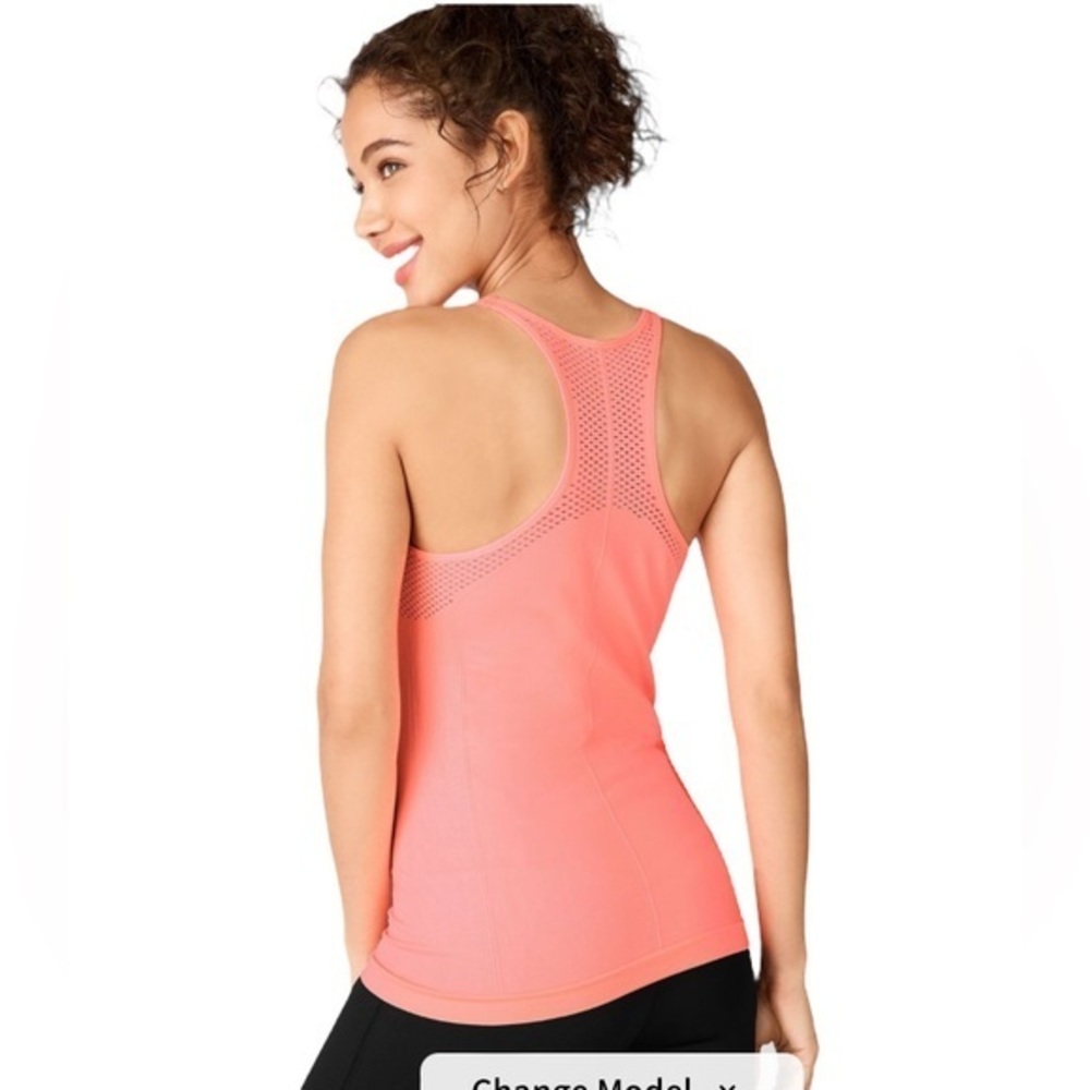 Fabletics Pink Sync Seamless Tank Racerback - Picture 3 of 7